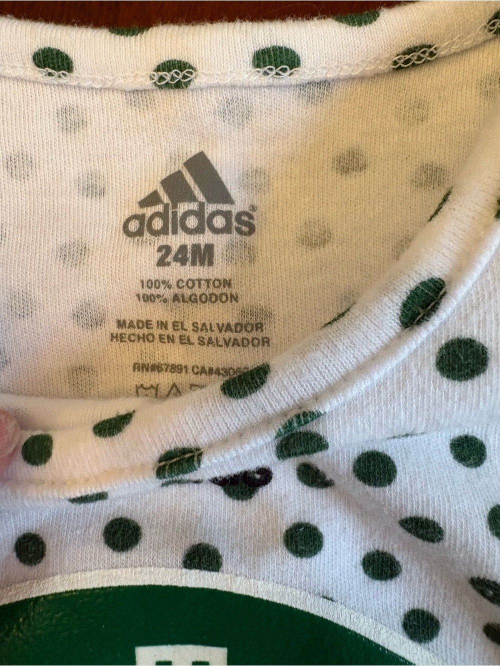 Adidas Boston Celtics Baby Girl Ruffle Romper 24M - Picture 2 of 6